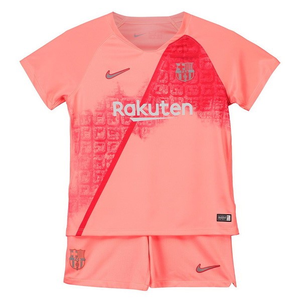 Camiseta Barcelona Replica Tercera Ropa Niños 2018/19 Rojo